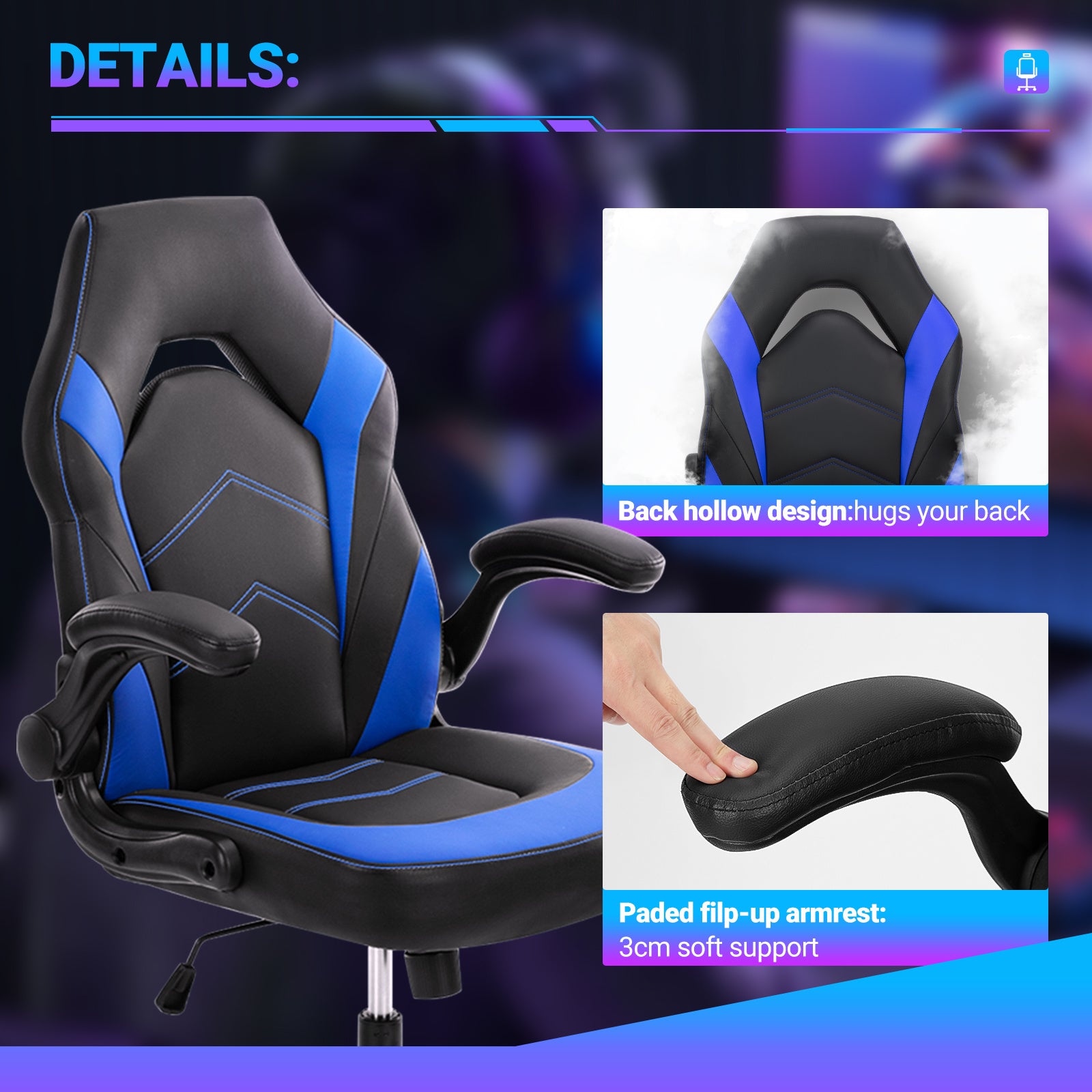 PU Leather Ergonomic Gaming Chair