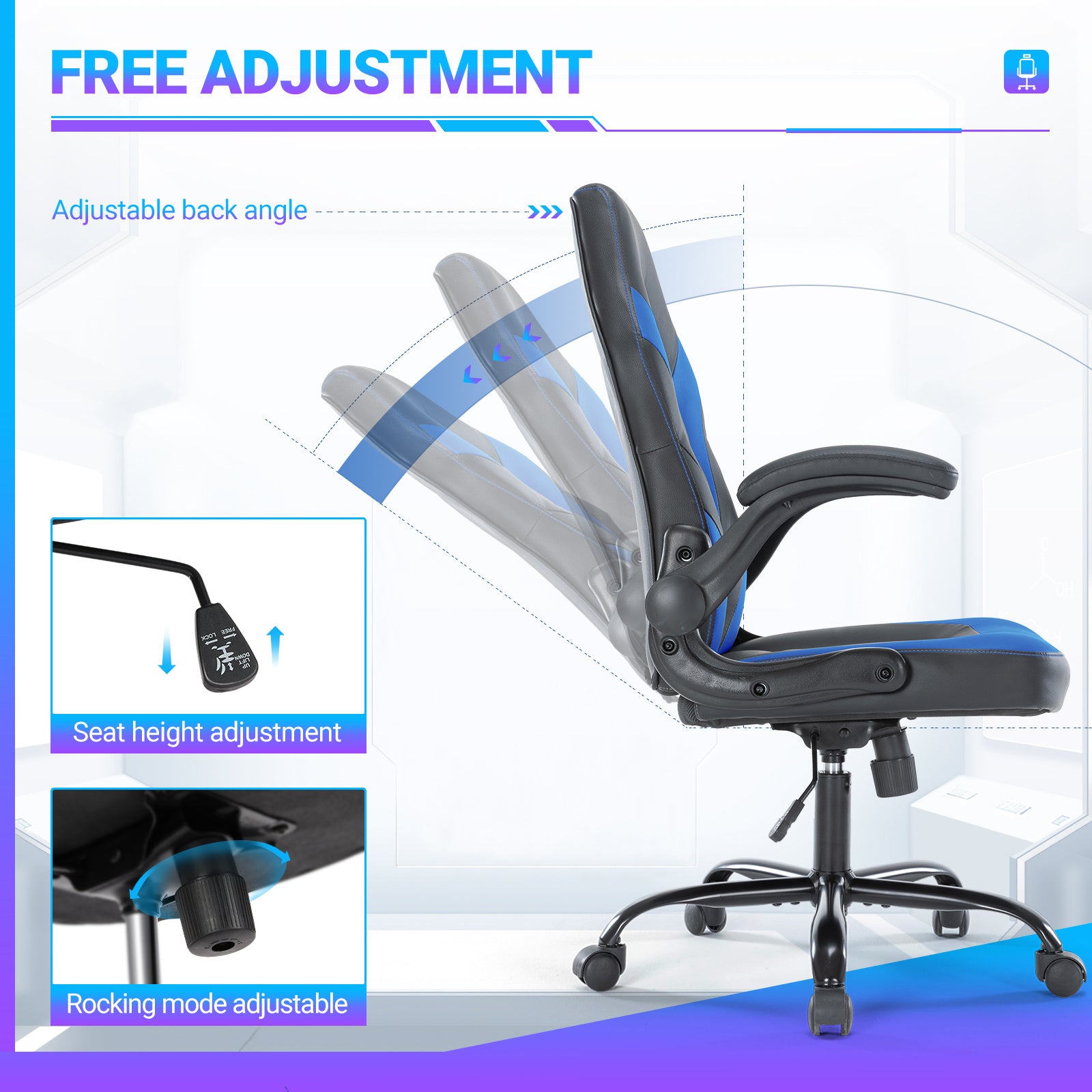 PU Leather Ergonomic Gaming Chair